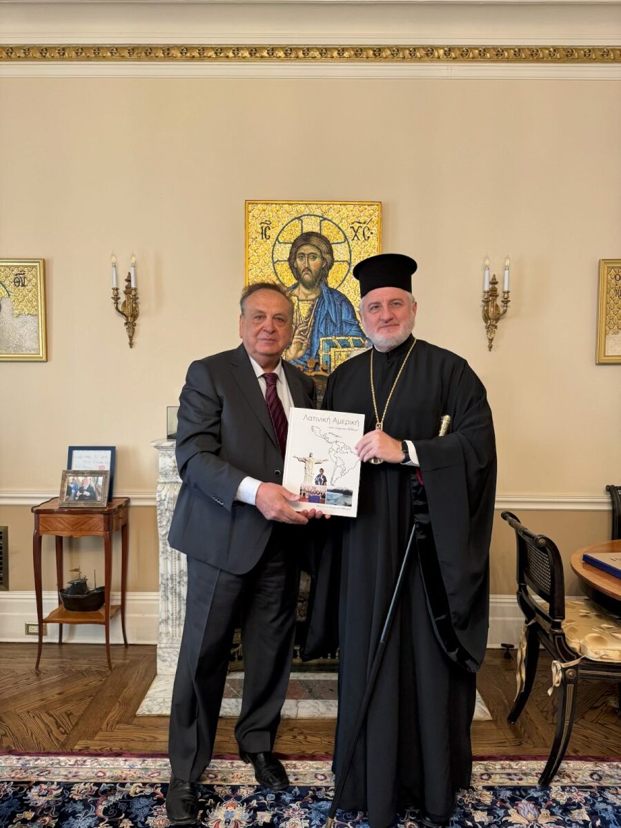 You are currently viewing Συνάντηση του προέδρου του Μελάθρου Οικουμενικού Ελληνισμού με τον Σεβασμιότατο Αρχιεπίσκοπο Αμερικής Ελπιδοφόρο στη Νέα Υόρκη